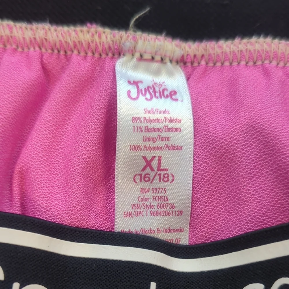 Athletic Shorts Justice Girls Xlg 16/18